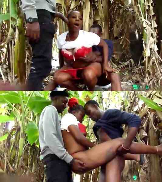 African babe hd sex video threesome hard fucked outdoor boys