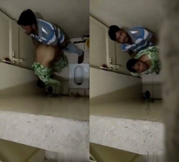 Amateur sexy couple hot sex nf fucked in toilet hidden capture