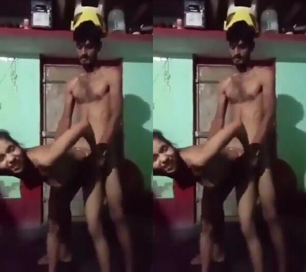 Amateur village horny lover couple xxxxporno painful stand fucked